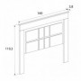 Cabeceira c/ Pés Chellen 160cm