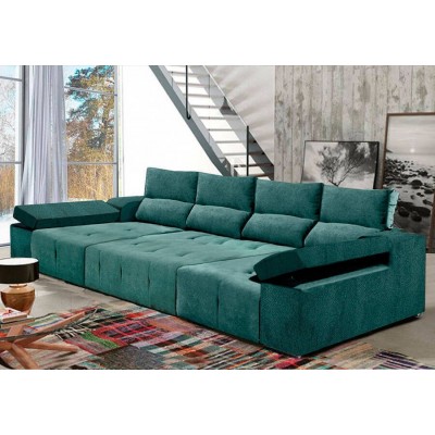 Sofá 2L c/ Dupla Chaise Jupiter (340x160cm) c/ OFERTA Smart TV 32'' Grunkel