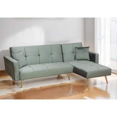 Sofá 3L + Chaise Long c/ Cama Mod. SL1044 (234x150cm)