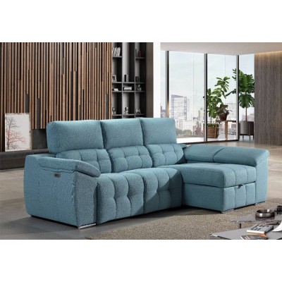 Sofá 2L Relax Elétrico+ Chaise Long Valencia (300x160cm)