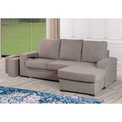 Sofá 2L + Chaise Long Reversível Liz (220x150cm)